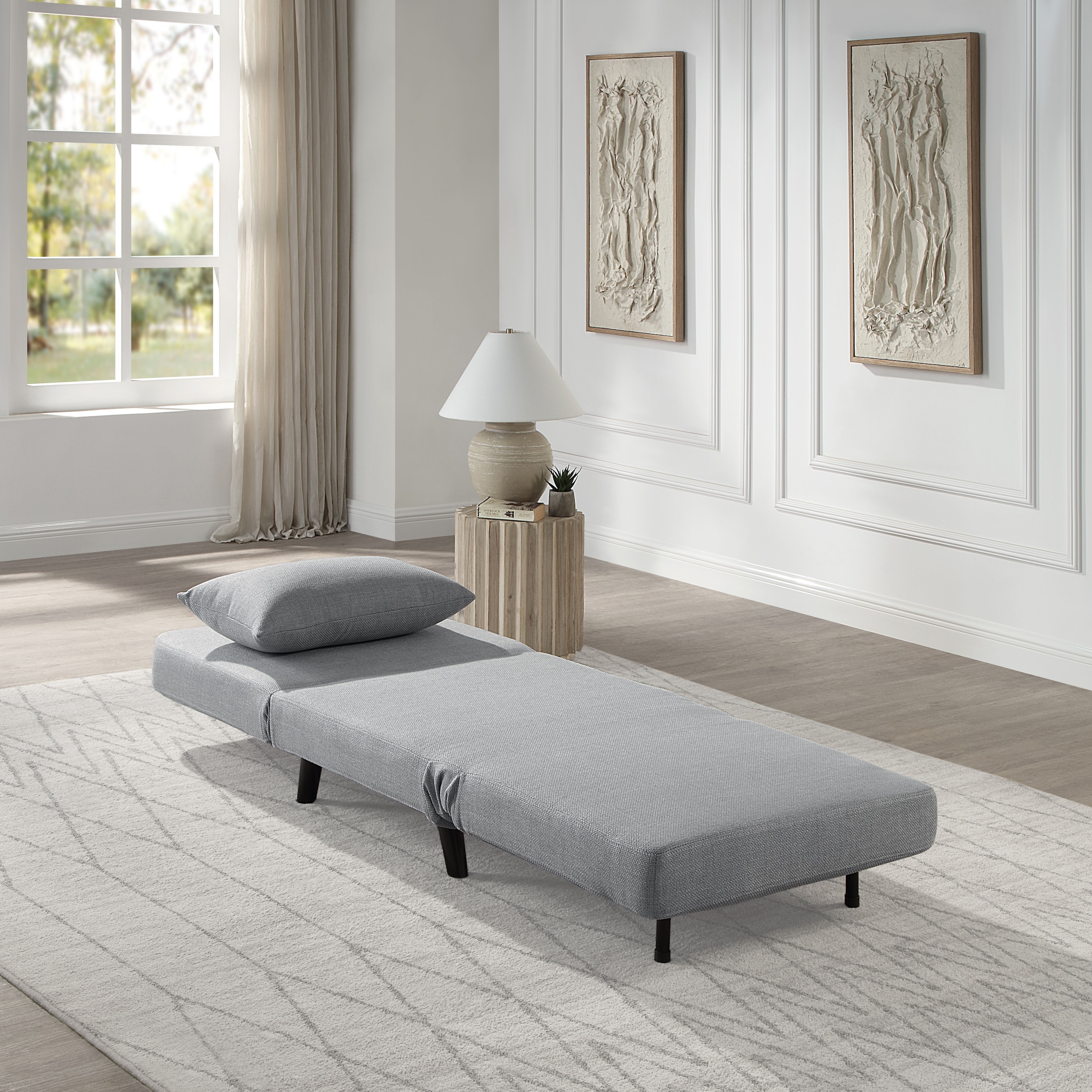 ATLANTIC home collection Sessel »Robby« inkl. Bettfunktion, mehrfach verstellbar, Strukturbezug