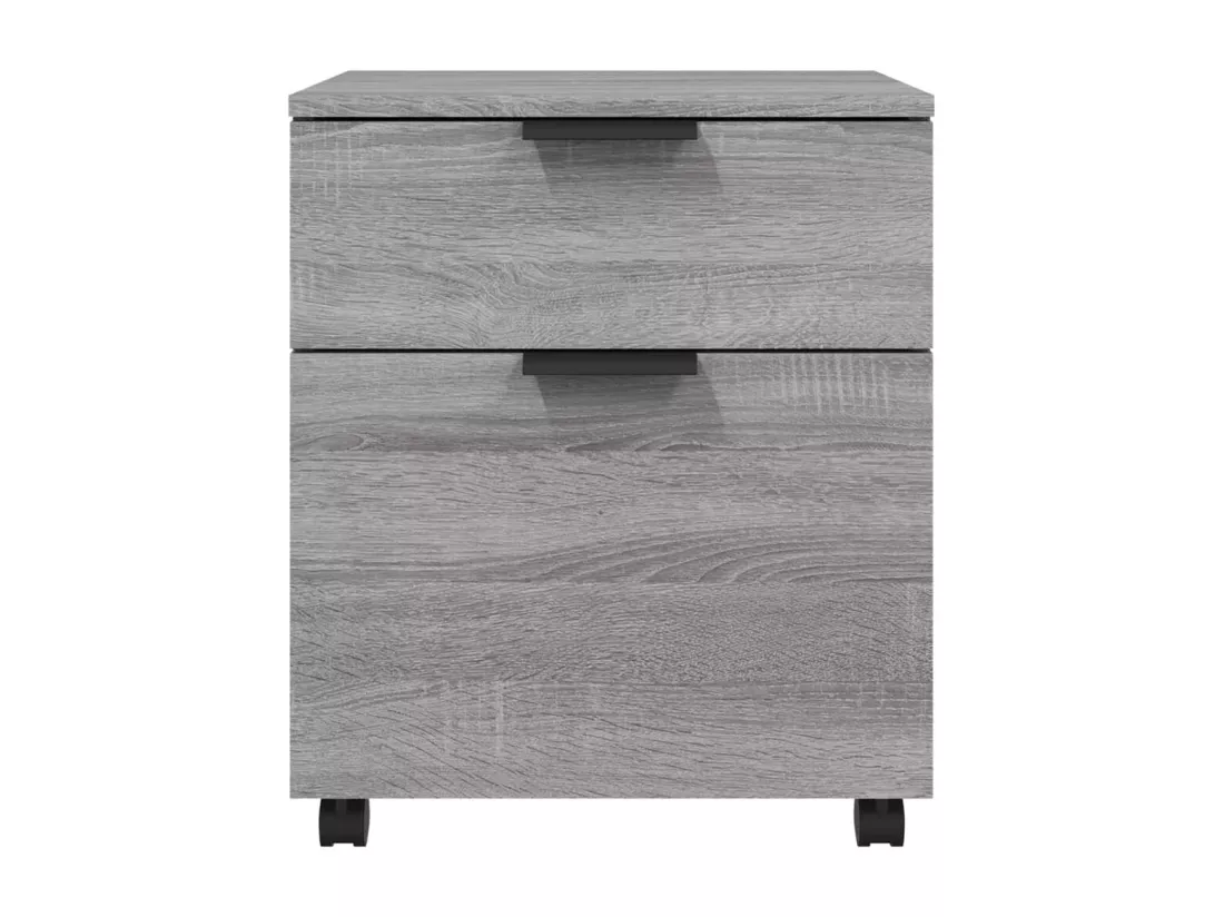 Classeur mobile avec roues Sonoma gris 45x38x54 cm Bois