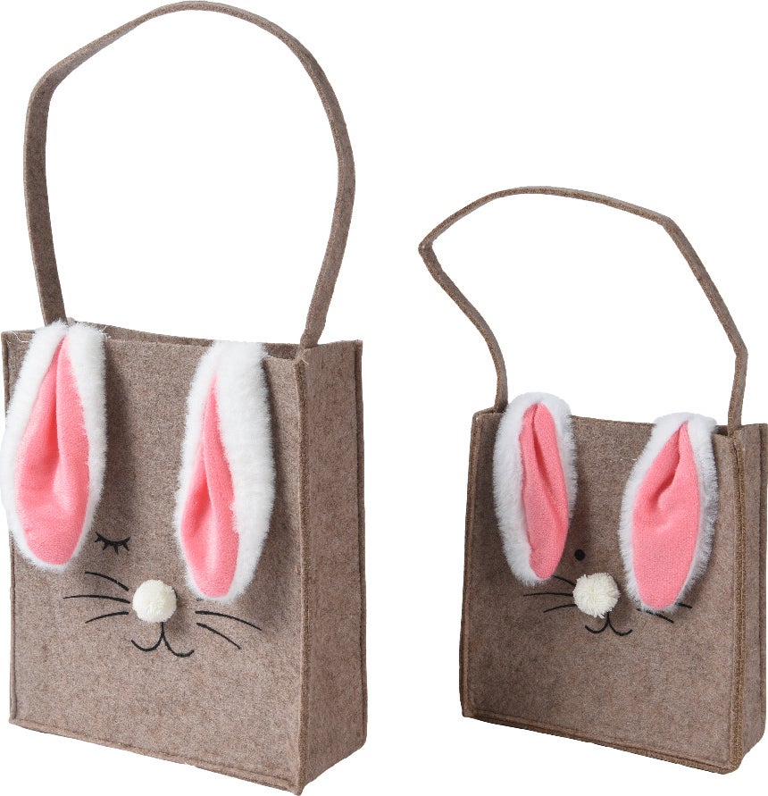 Decoris kadotas paashaas beige 7 x 20 x 42 cm