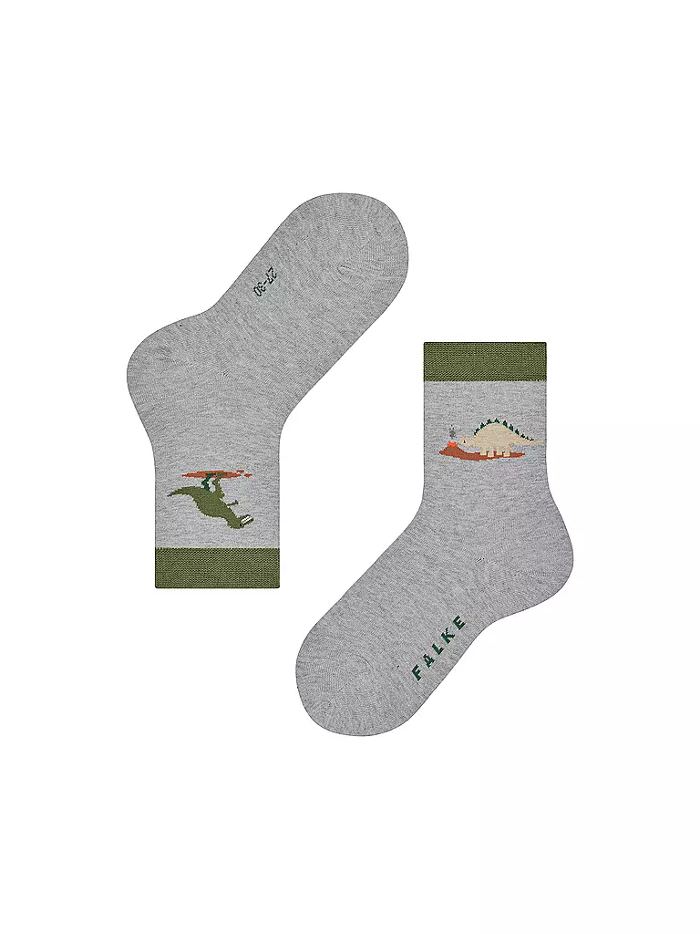FALKE Jungen Socken DINOSAURS LT heather  grau