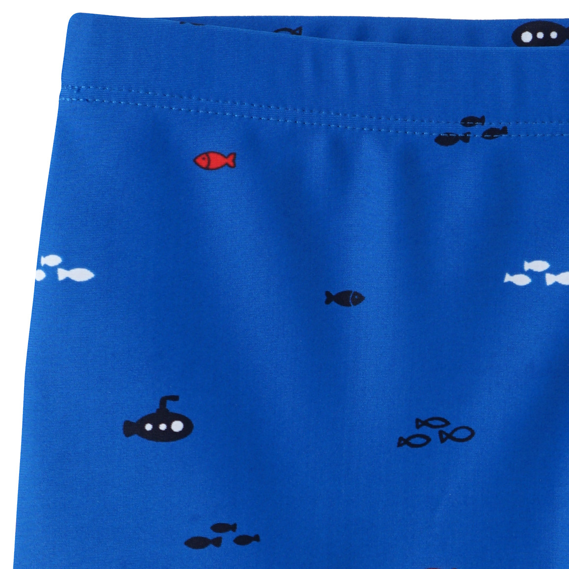 Topomini Baby Badehose mit Fisch-Motiven allover blau
