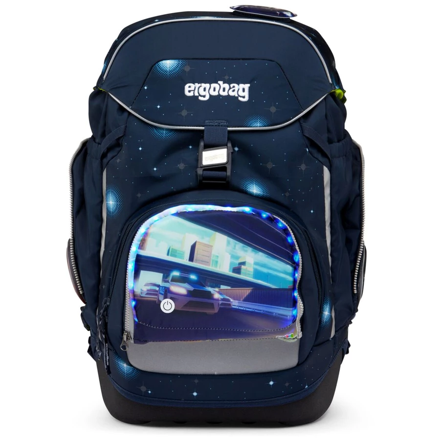 Ergobag Zubehör Pack  Cubo light Zippies LED - Zip Fronttasche Polizei