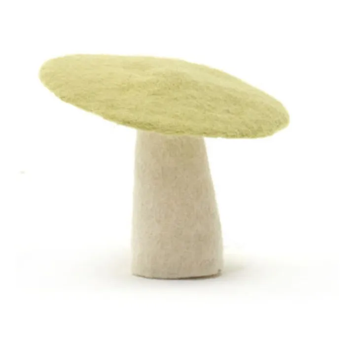 Muskhane Champignon décoratif en feutre | Vert Tilleul