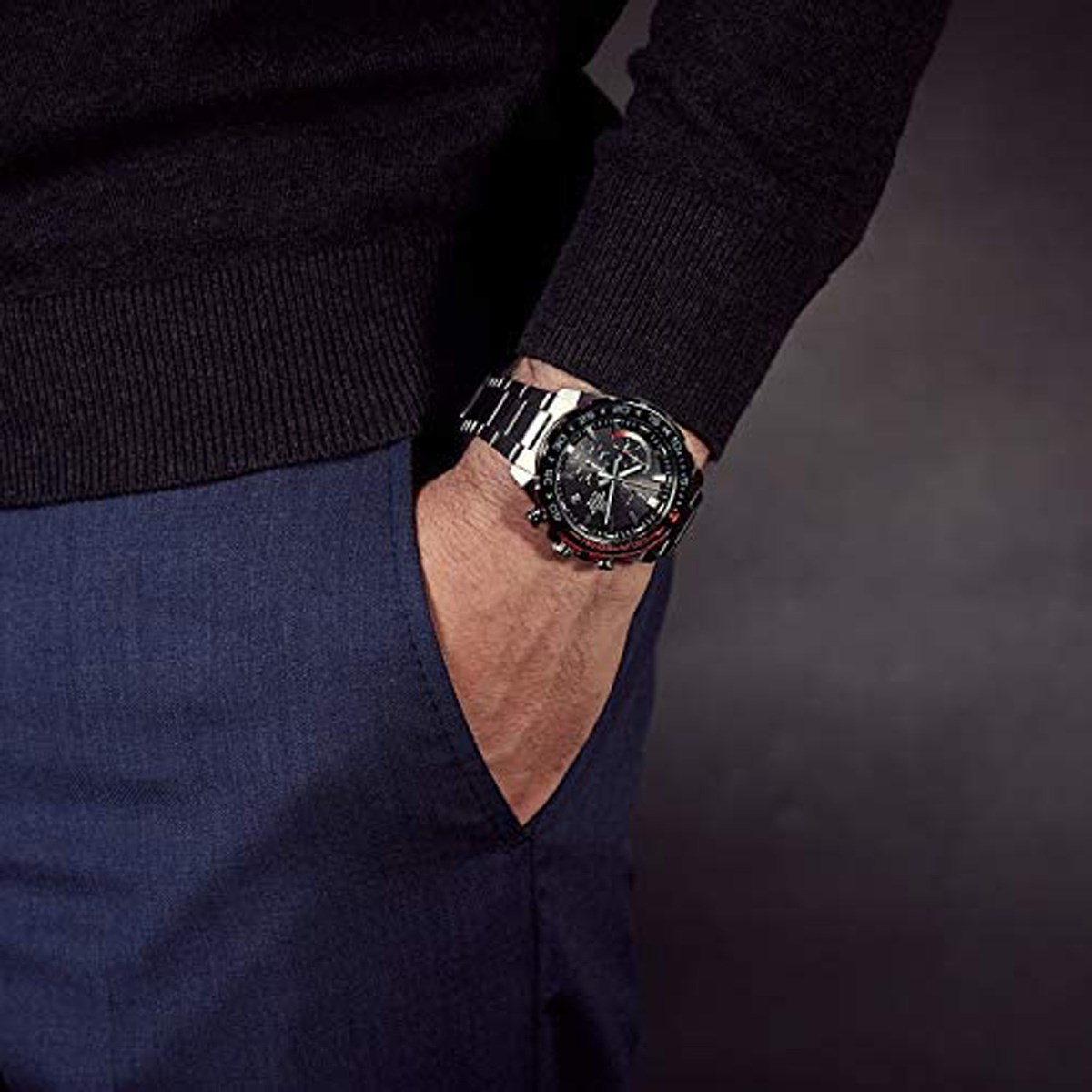 Montre Casio Edifice Classic Collection rouge