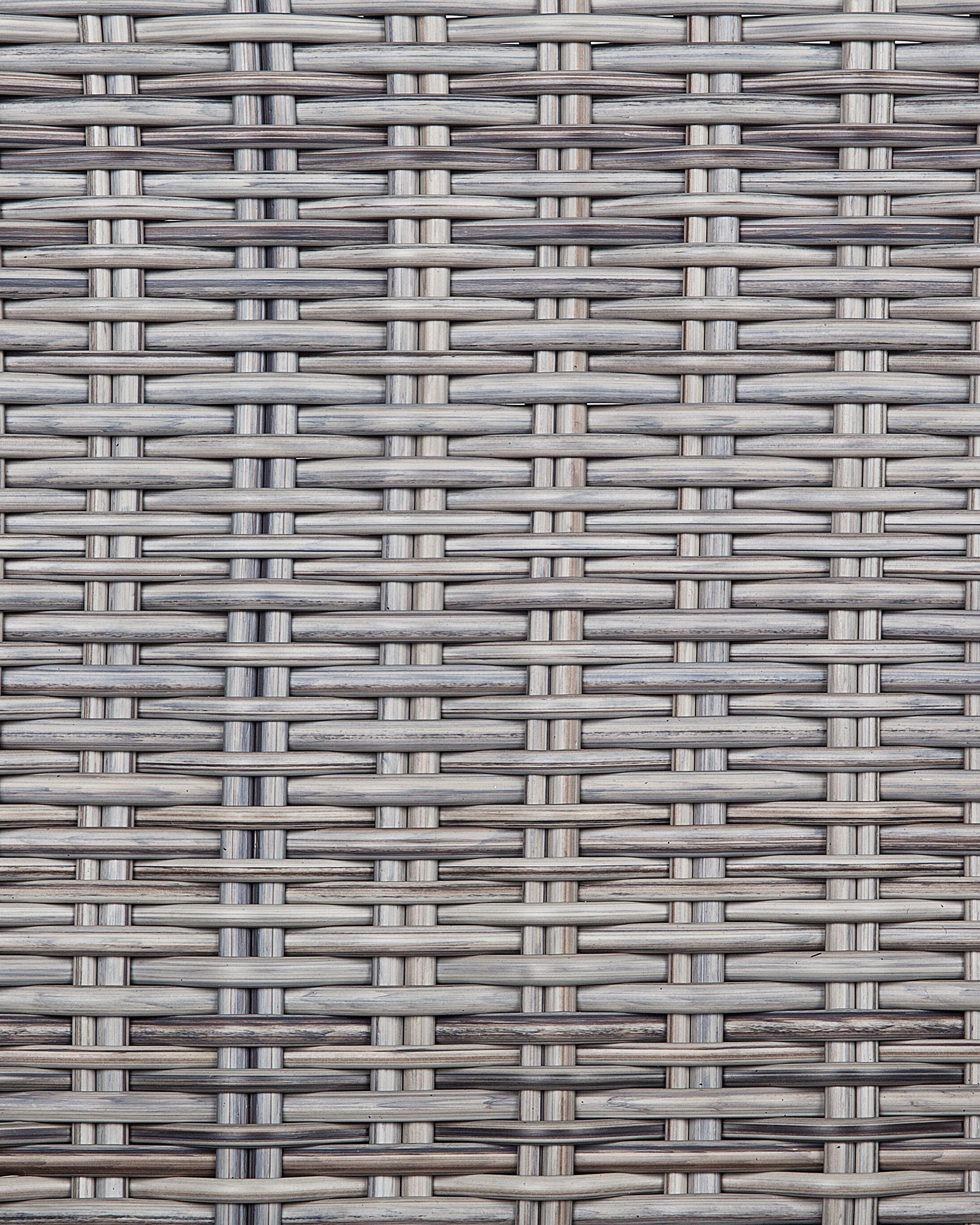 Set van 2 stoelen met zitkussen CASCAIS PE rotan Grijs