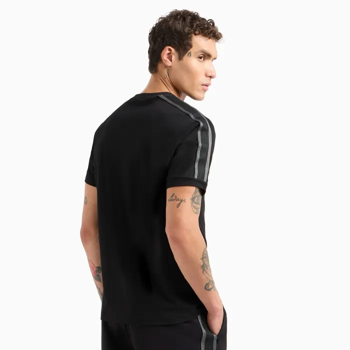 EA7 Logo Series Tape Cotton Shirt Heren