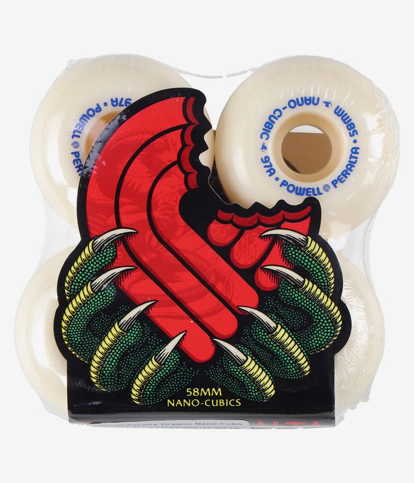 Powell-Peralta Dragon Nano-Cubic Rollen (offwhite) 58 mm 97A 4er Pack
