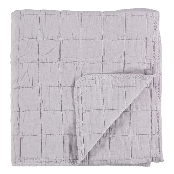 Camomile London Couverture matelassée en coton | Lilas
