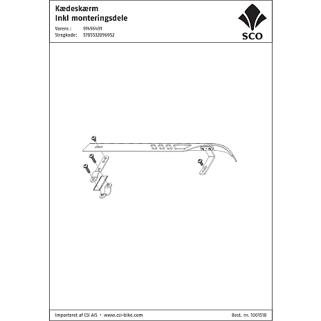 Sco kædeskærm - sort