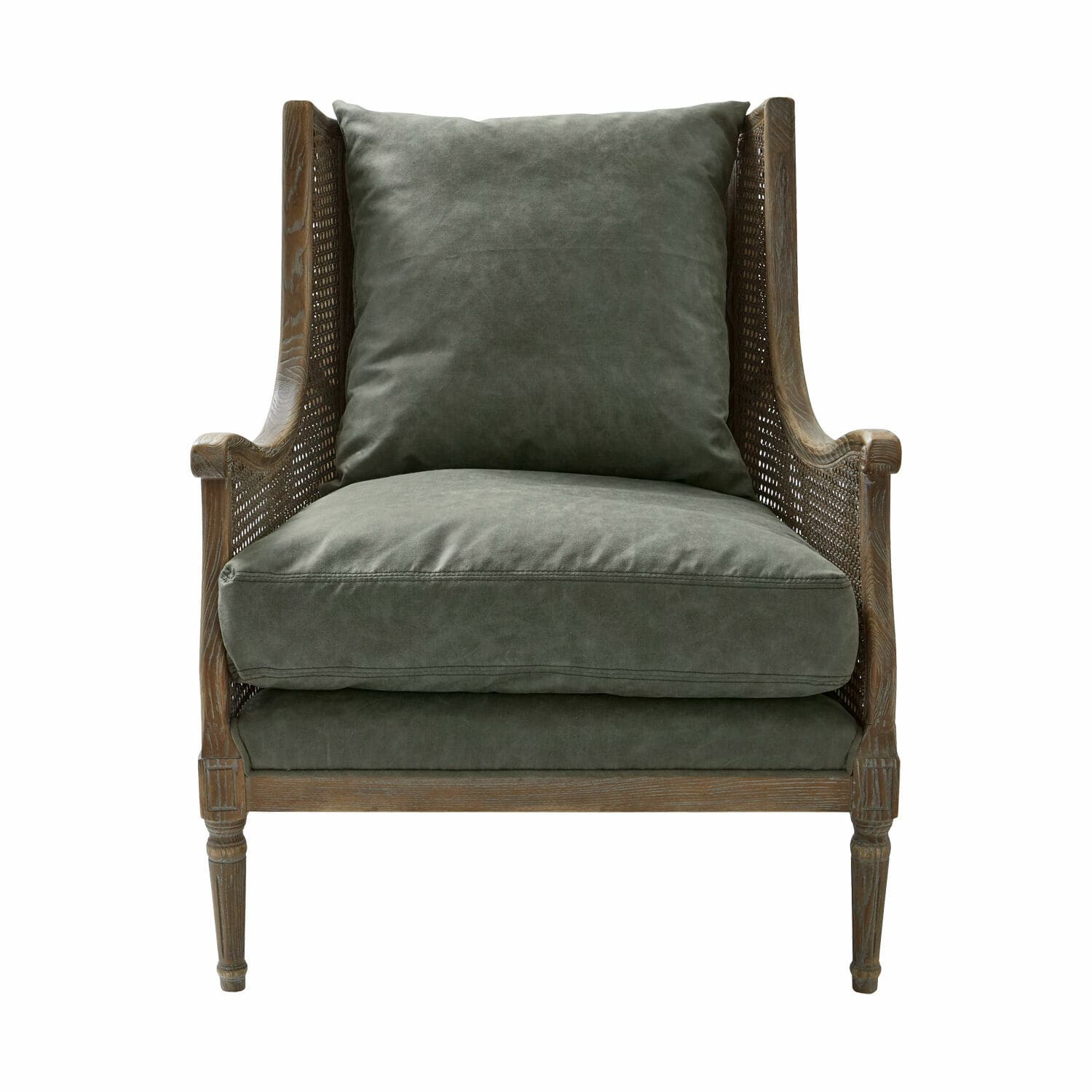 Sessel Greenbrier antikbraun/grün