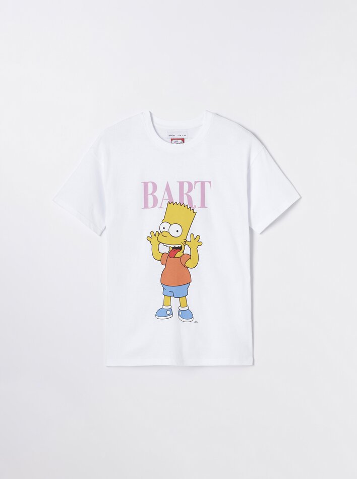 Camiseta do Bart Simpson - Branca
