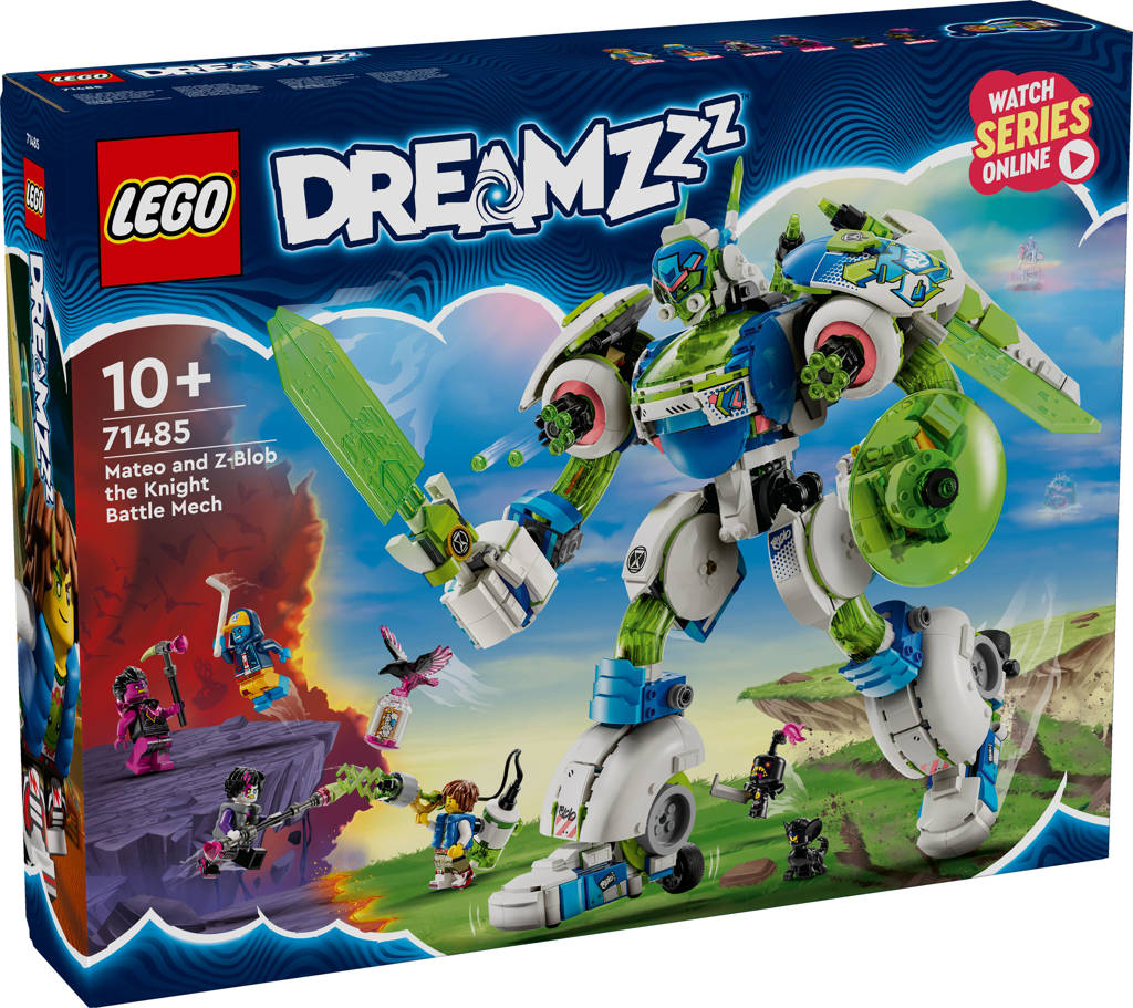 2-in-1 Mateo en Z-Blob de riddermecha Robot Speelgoed Bouwpakket voor Kinderen 71485 DREAMZzz