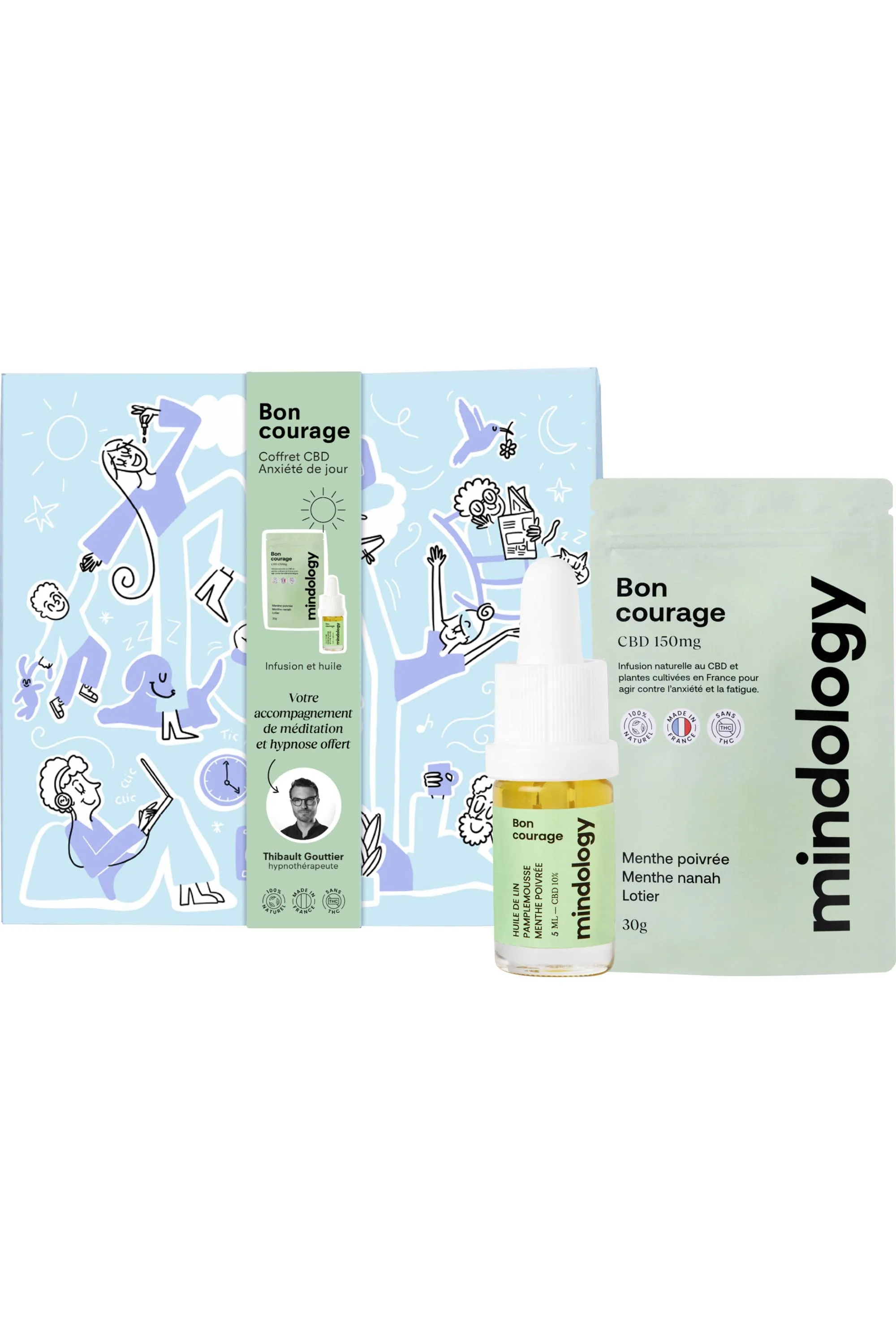 MINDOLOGY Coffret bien-être apaisant Bon courage