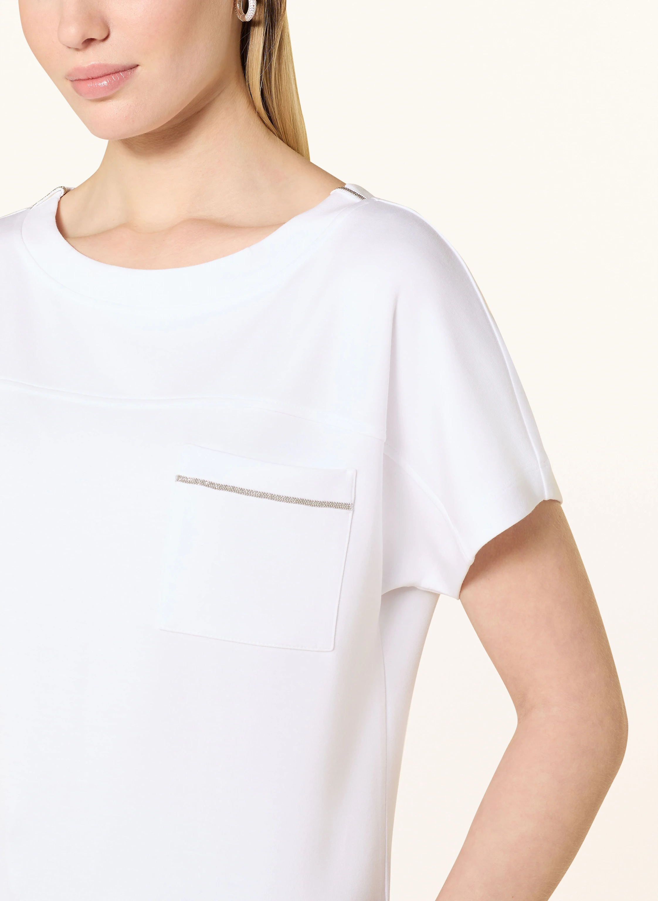 monari Sweatshirt mit Schmucksteinen