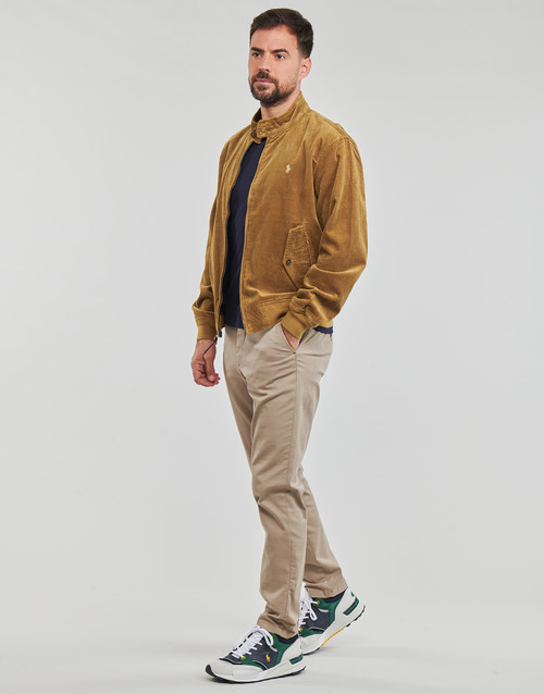 Polo Ralph Lauren - BLOUSON ZIPPE AVEC DOUBLURE TARTAN Camel