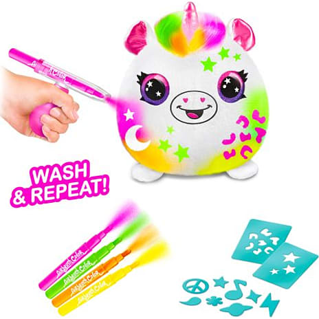 Airbrush Plush Neon Squishpals malebøtte