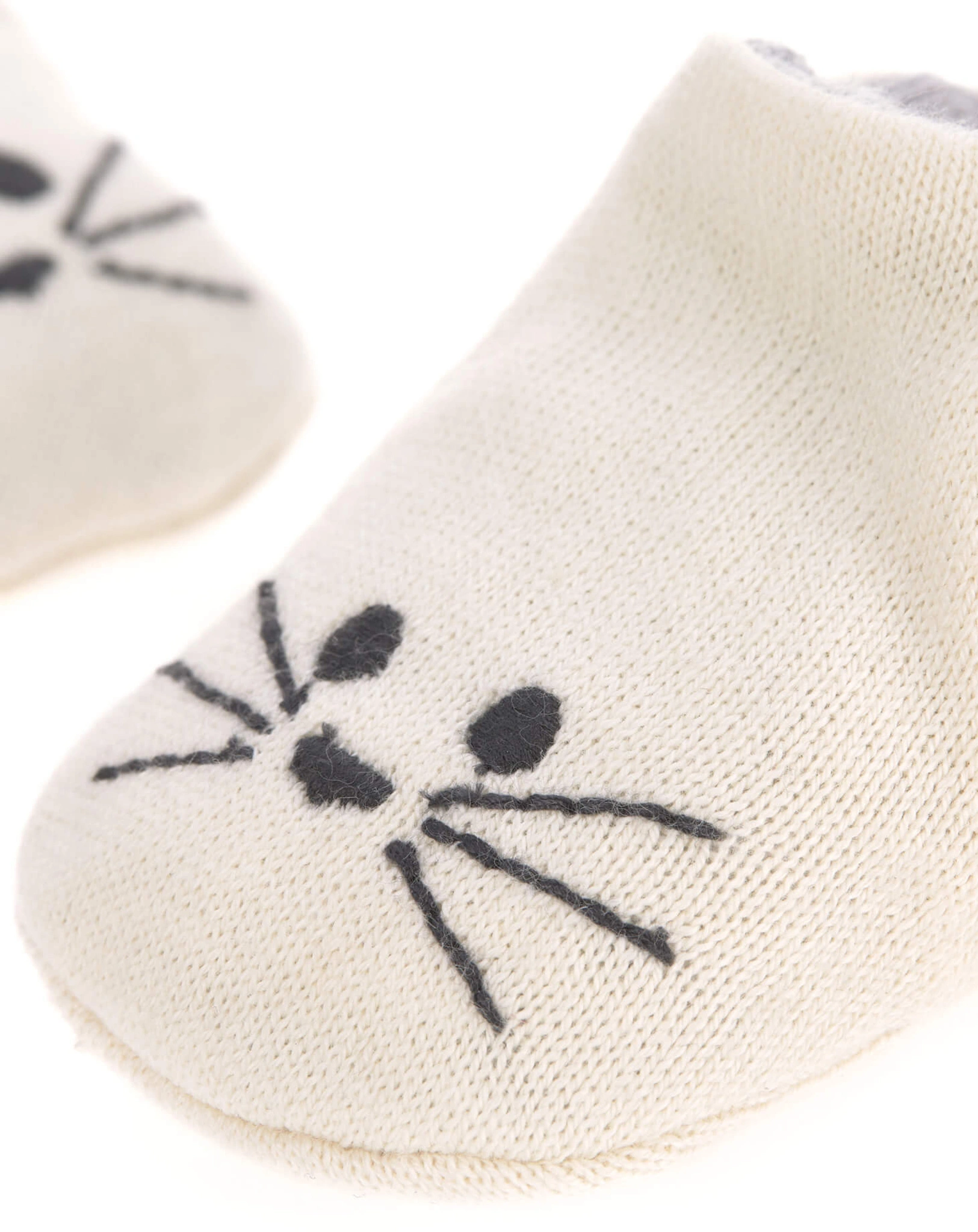 Krabbelschuhe LITTLE CHUMS CAT in weiß