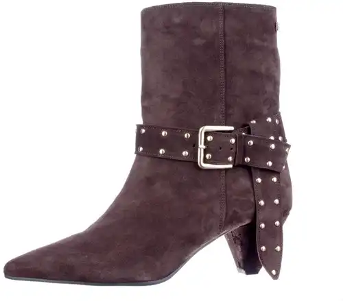 Babouche donkerbruin G-Anne-2 - maat 43 enkellaars donkerbruin - maat 43 Calandschoen