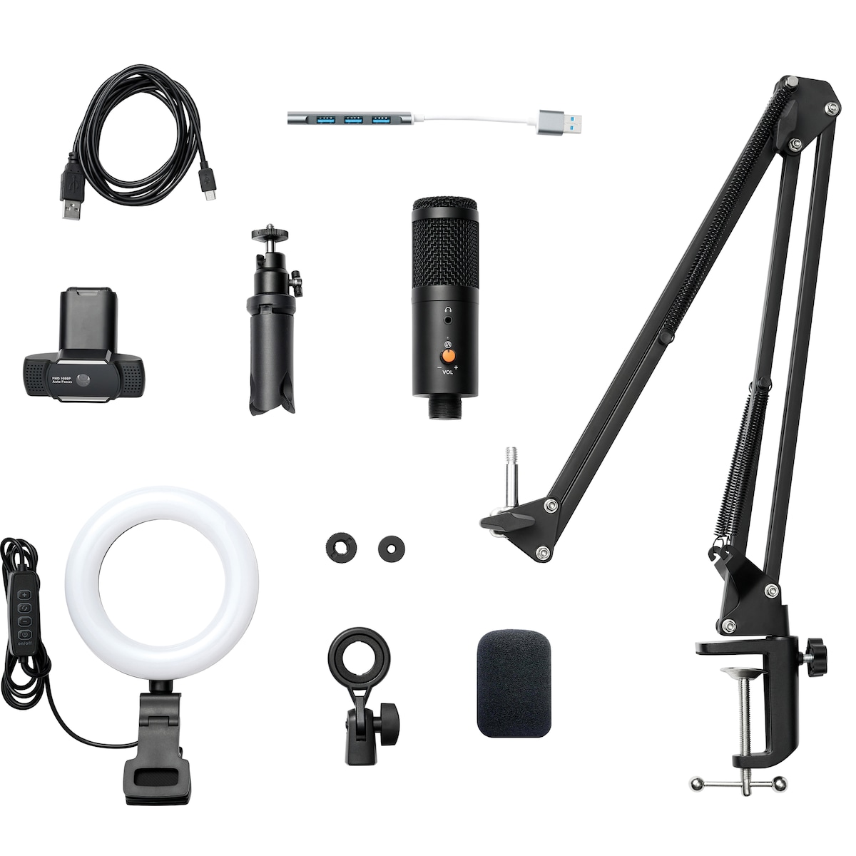 NOS X700 gaming mikrofon og streaming samlepakke