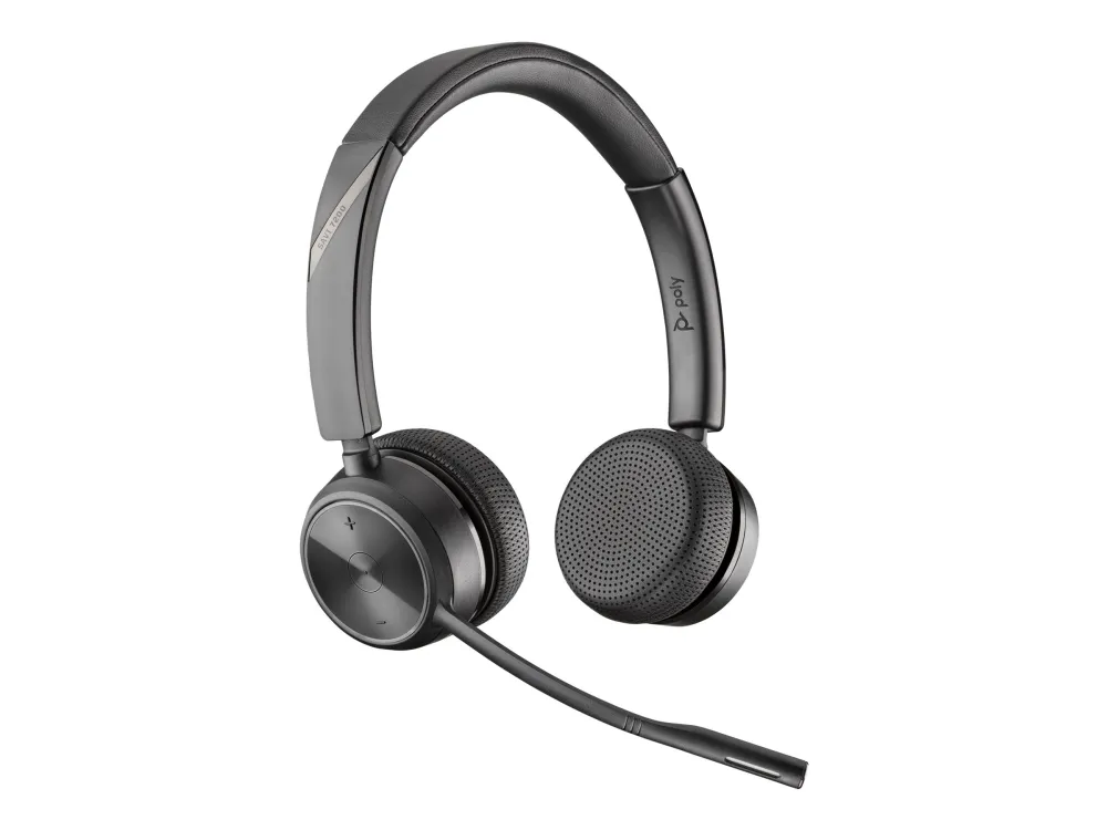 Poly Savi 7220 Office - Savi 7200 Series - headset - på øret - DECT - trådløs - sort