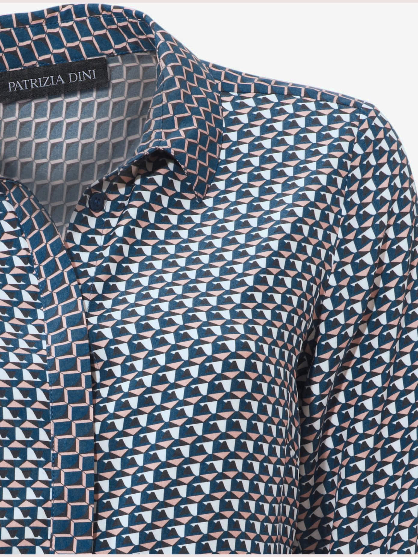 Chemisier look graphique, aspect patchwork