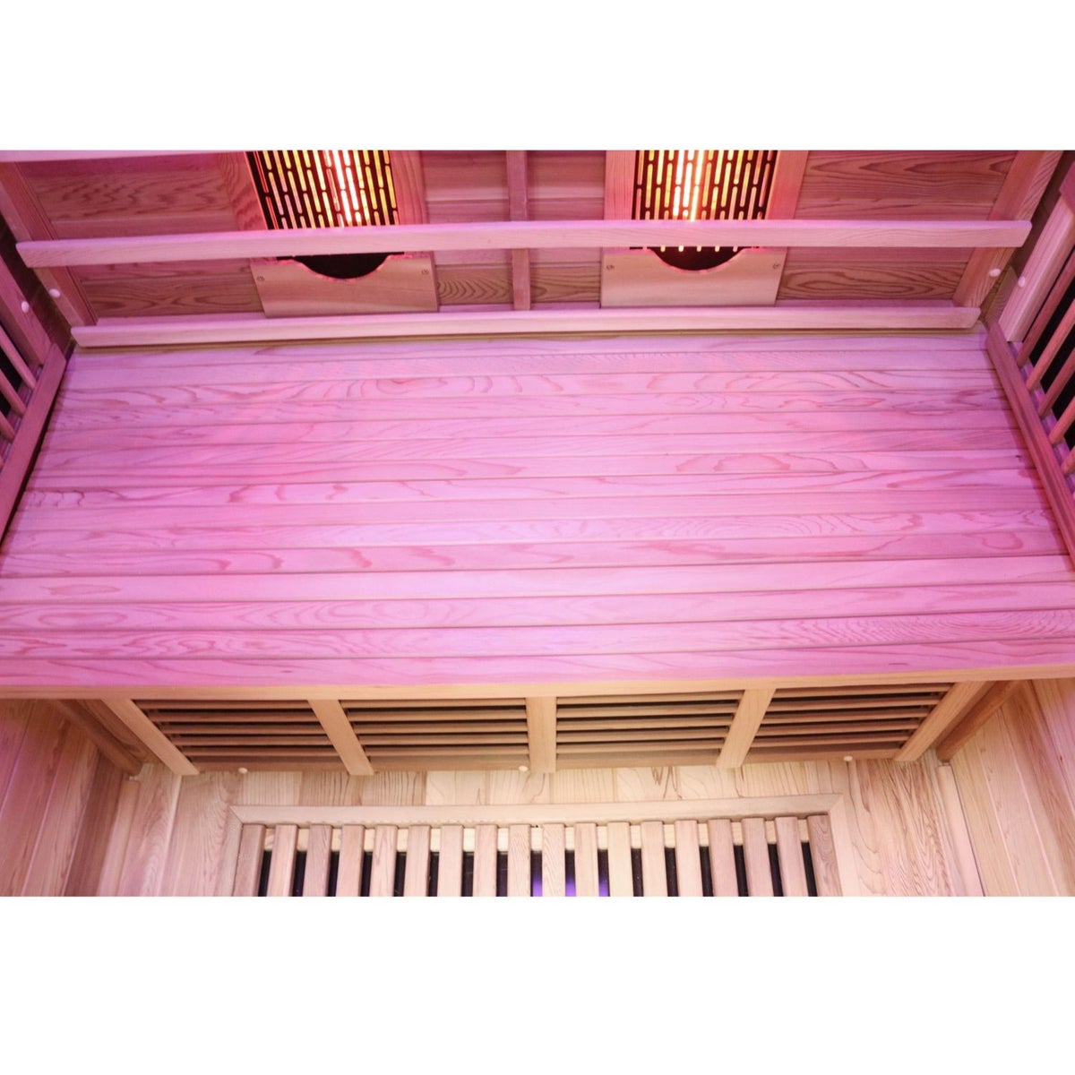 Dewello® Infraroodcabine Infraroodsauna TORONTO 127cm x 106cm incl. 4 full spectrum emitters, 4 koolstof emitters, 4 personen
