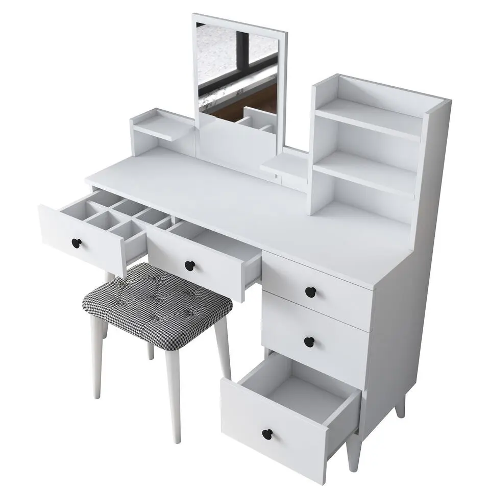 Make-up Tafel - 112cm - Incl. Kruk - Bulon