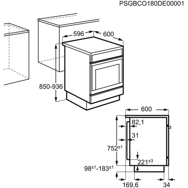 Electrolux komfur LKR6400ANW
