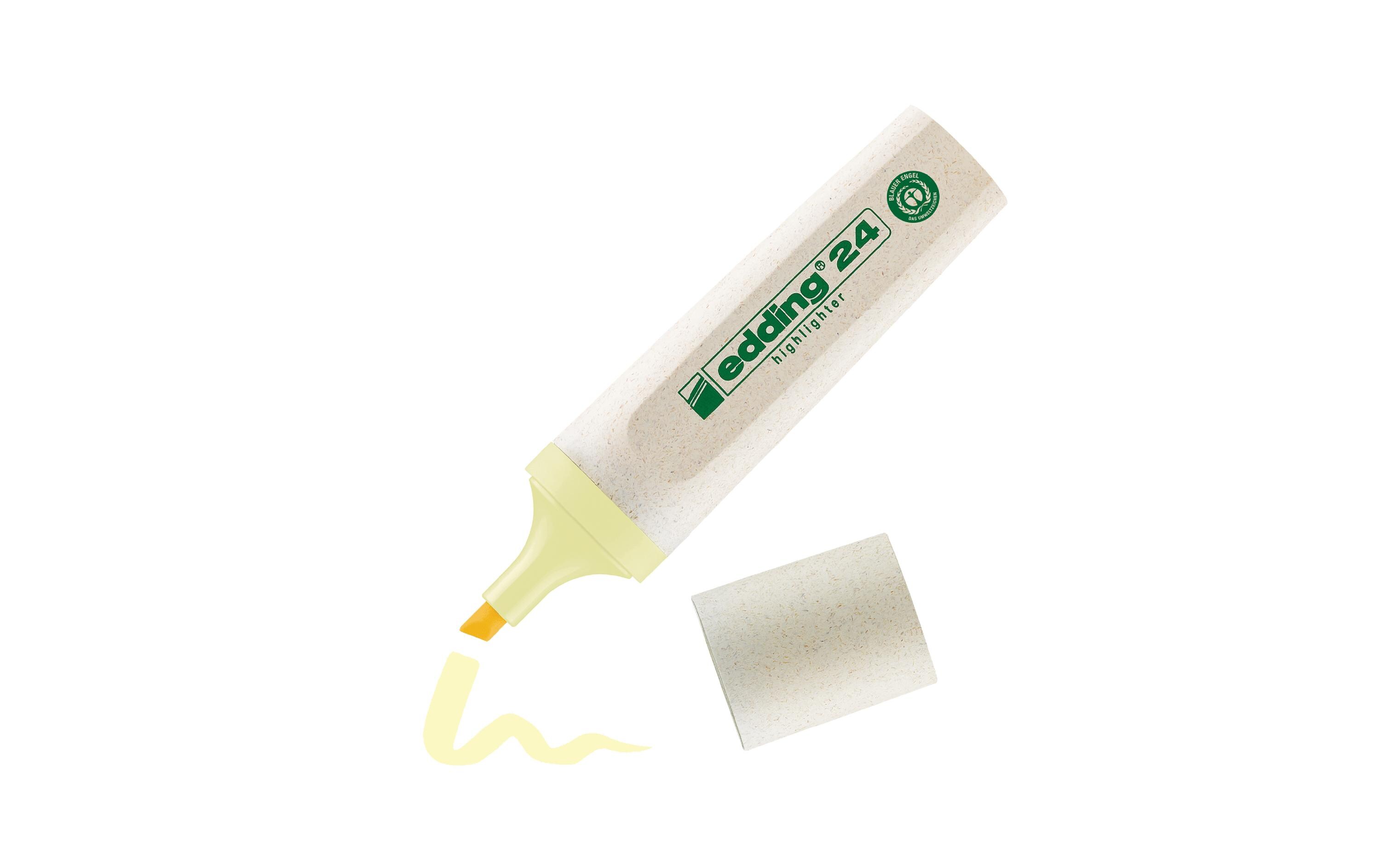 Textmarker 24 EcoLine PastellgelbUmweltfreundlicher Textmarker