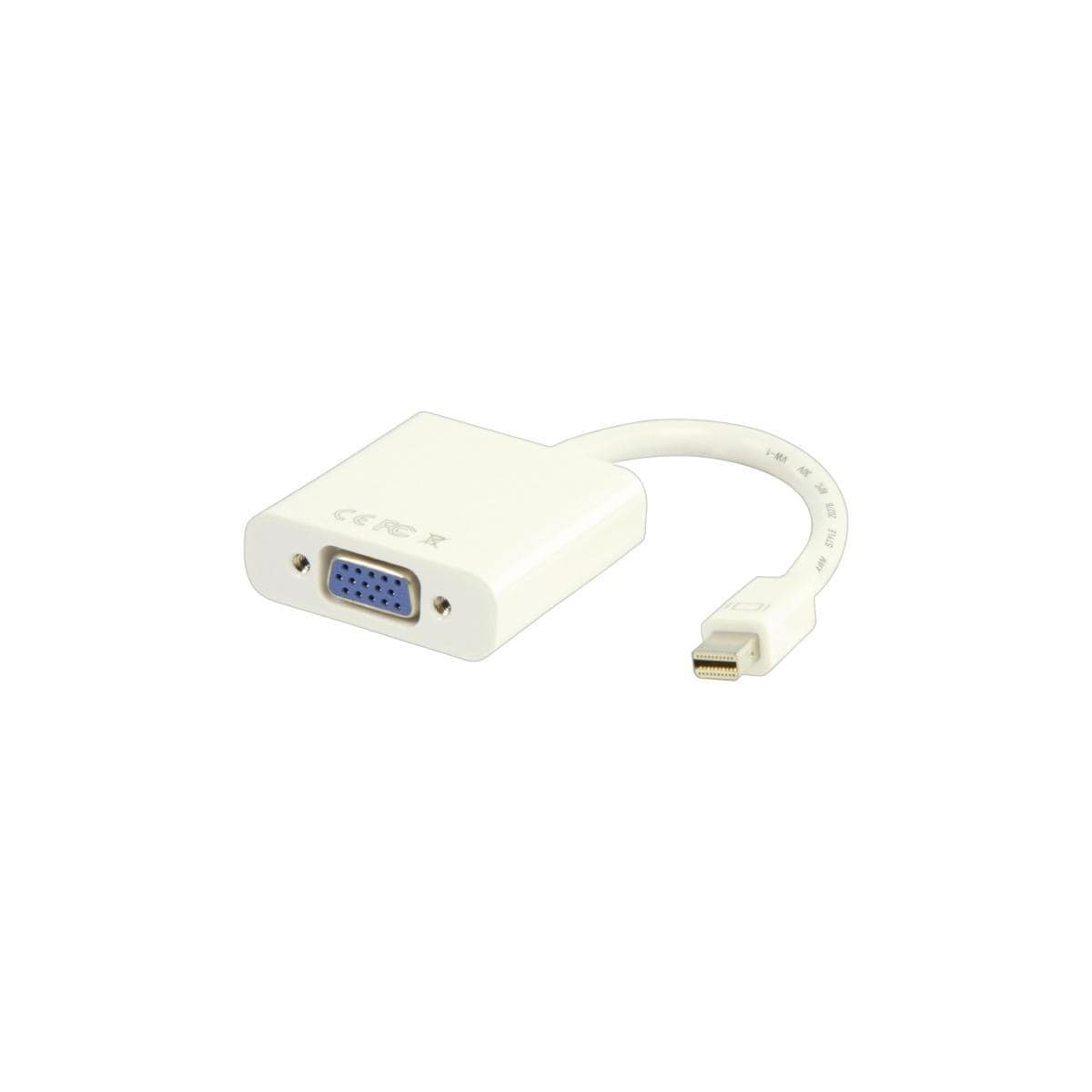 Mini Displayport -Kabel Mini DisplayPort Han - VGA Hun 15p 0.20 m Hvit