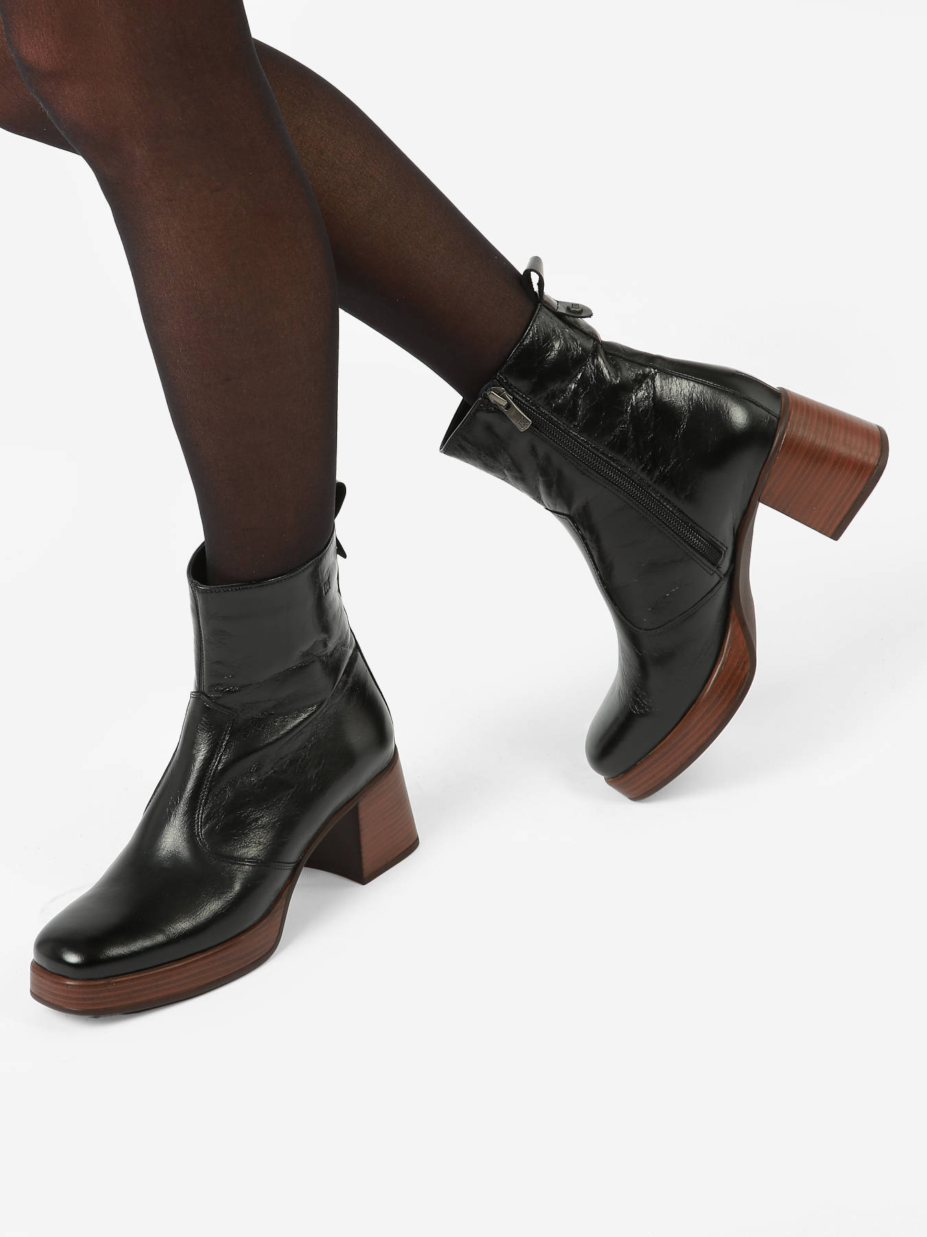 Bottines  talon Cristel en cuir DORKING
