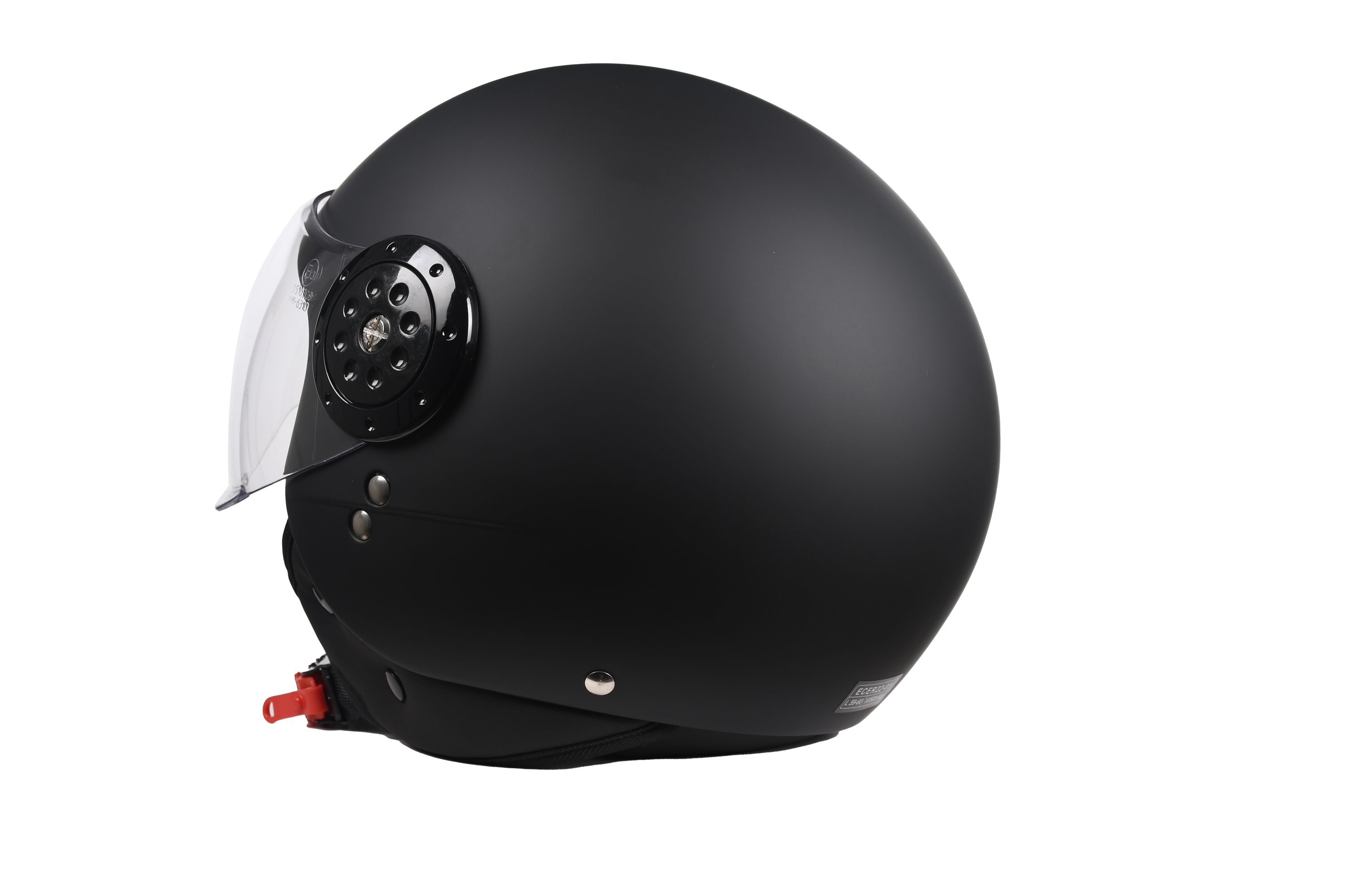 Motorrad Jethelm schwarz matt Grösse 57/58