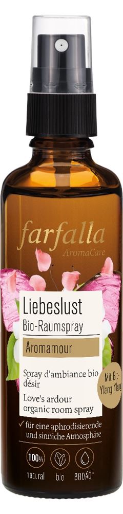 Farfalla Bio-Raumspray<br>75 ml, Spray, Aromamour Liebeslust