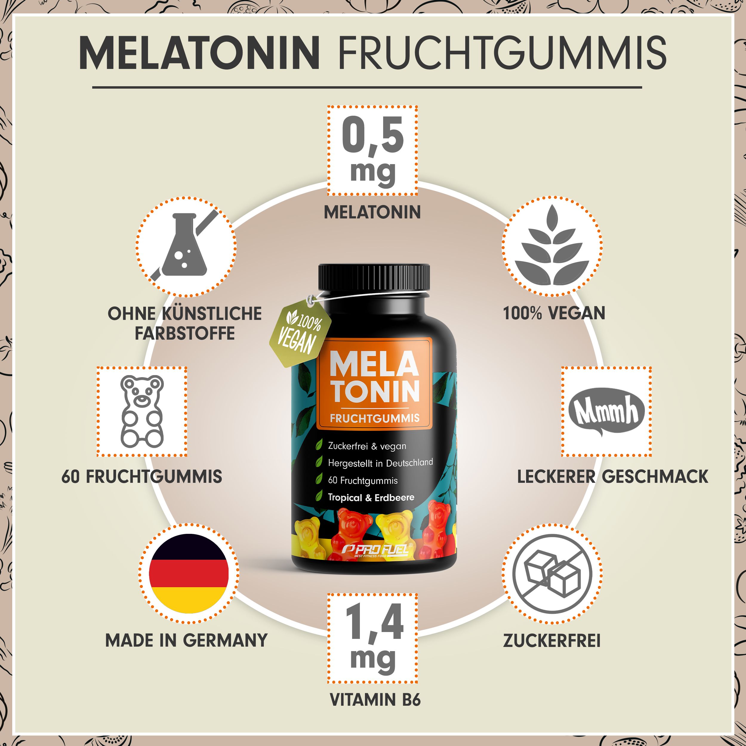 ProFuel - MELATONIN Gummibärchen