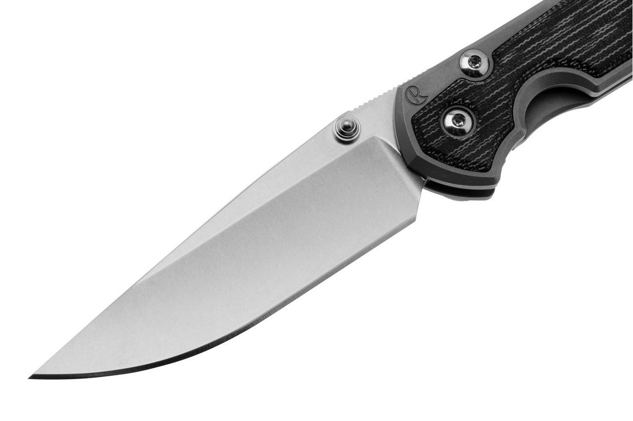 Chris Reeve Small Sebenza 31, S31-1652, Magnacut Glass Blasted Drop Point, Black Canvas Micarta Inlay, zakmes