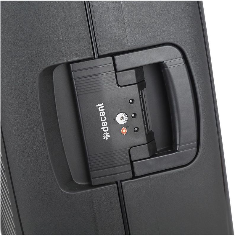 Decent Koffer / Trolley / Reiskoffer -  68 x 47.5 x 28  cm - 80  Liter - Axiss-Fix -  Zwart