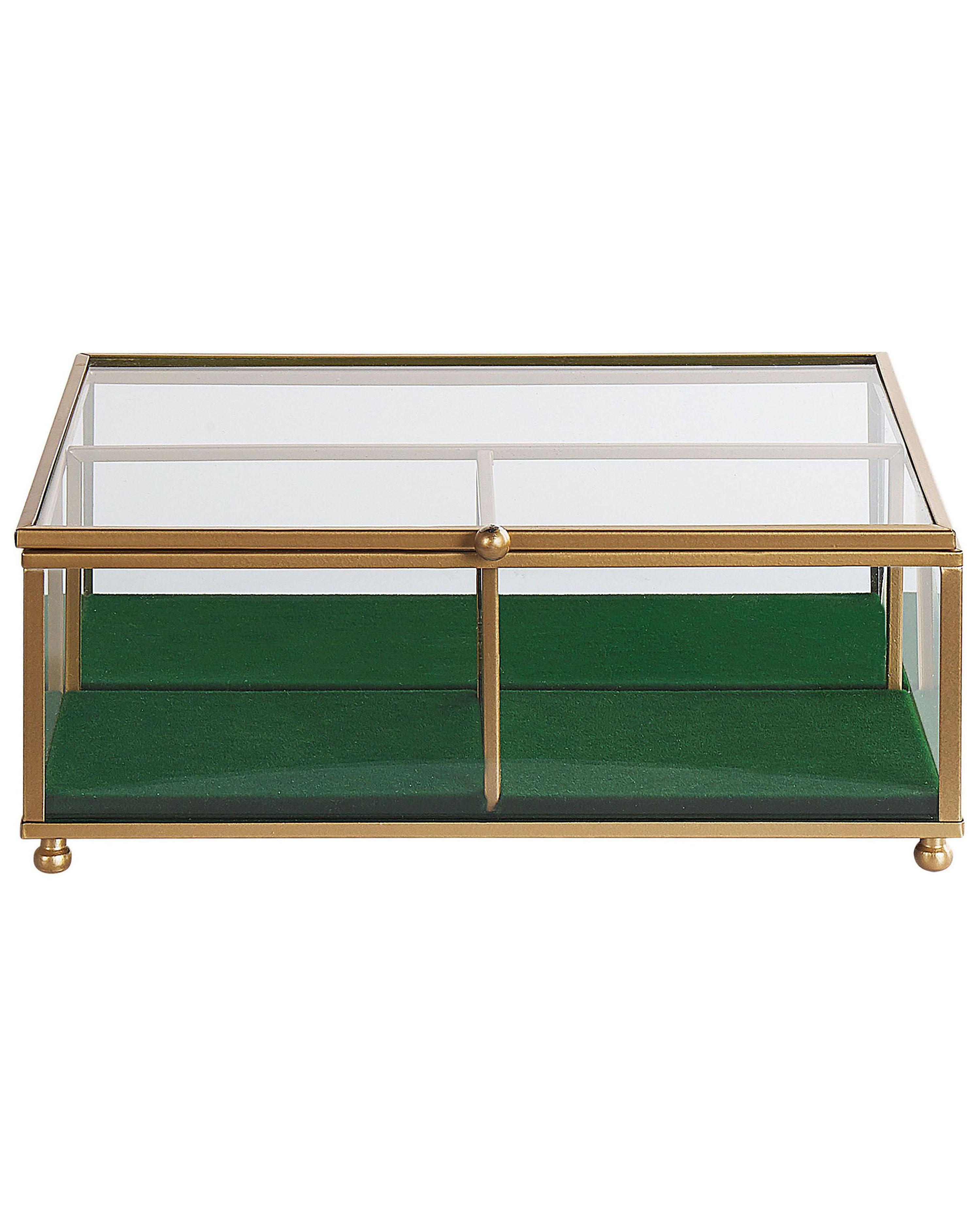 Opbergdoosje SAINTES Glas Goud