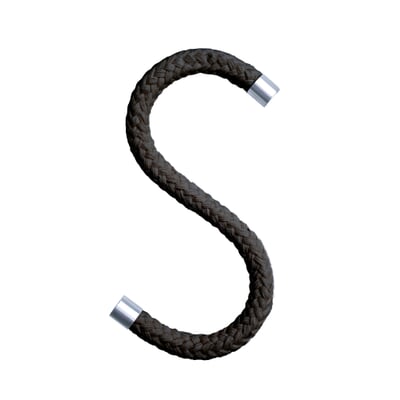 Kleiderhaken Rope Hook, Schwarz