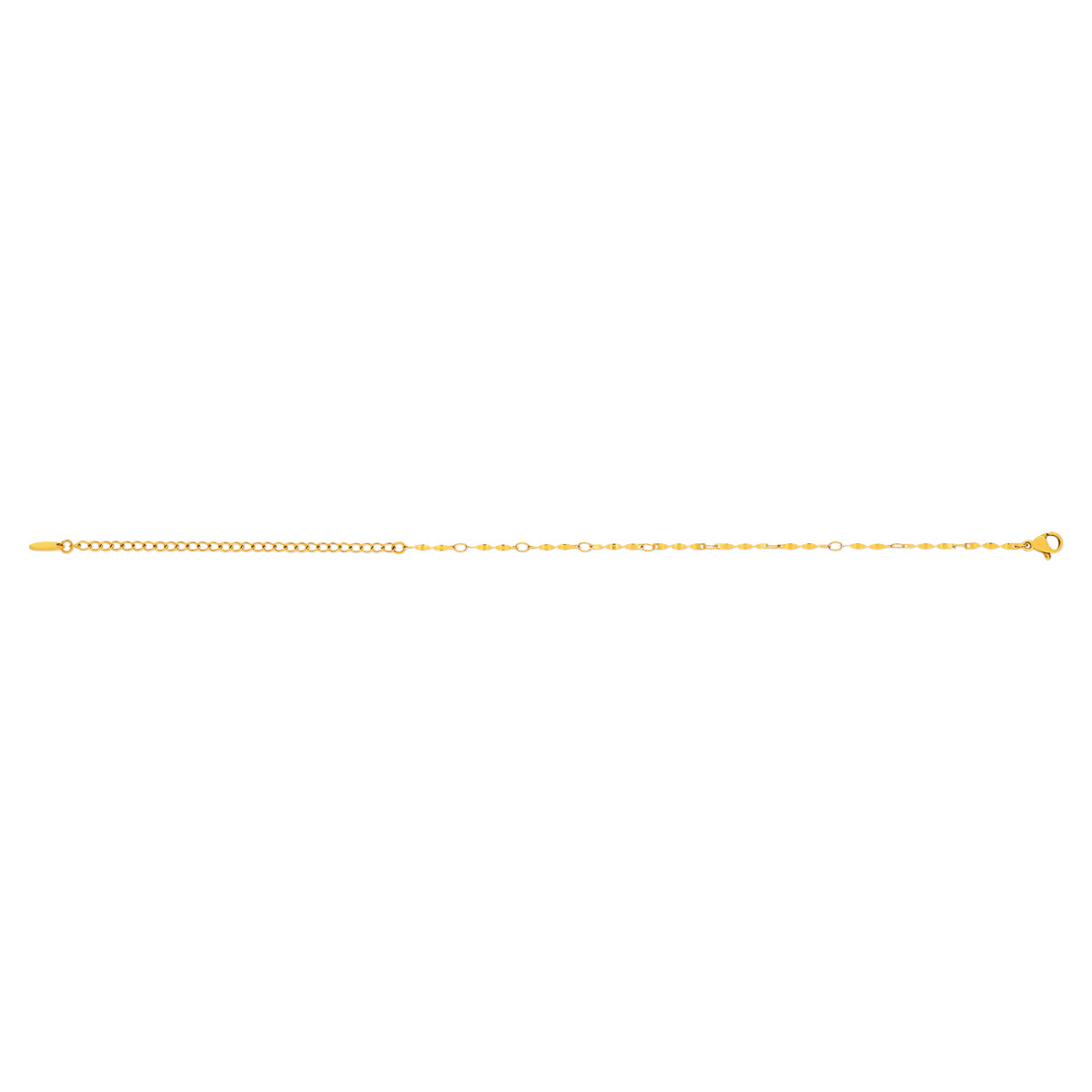 Bracelet acier jaune 21 cm