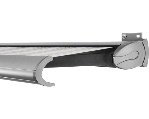 SOLUNA cassettescherm Exclusiv 2x1,5 doekdesign 6287 frame zilver E6EV1 geanodiseerd aandrijving rechts incl. motor en wandschakelaar