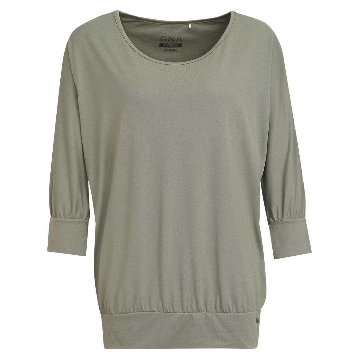 Gina Sports Damen Yoga-Shirt mit 3/4-Arm oliv