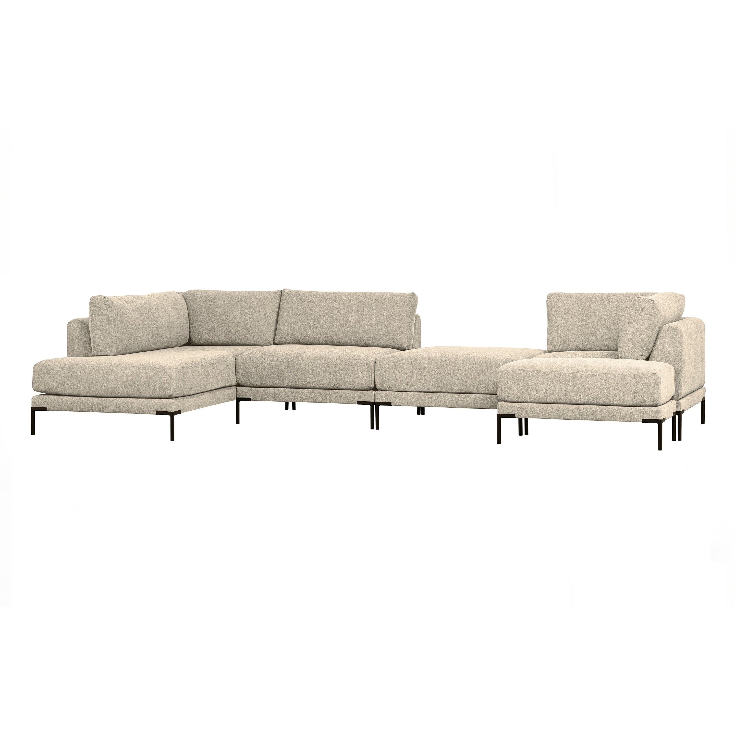 vtwonen Couple Hoek Element - Polyester - Zand - 89x100x100