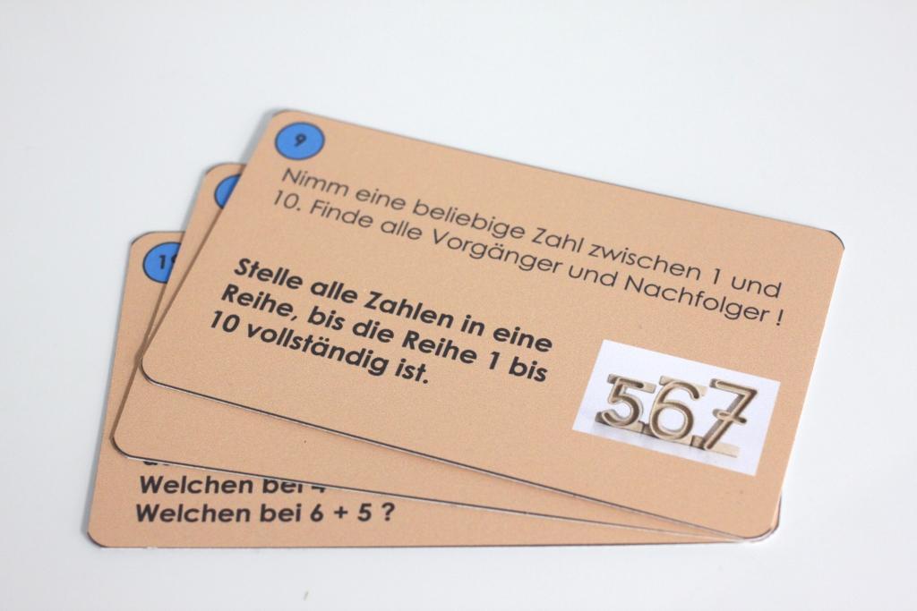 Wissner aktiv lernen - Aufgabenkärtchen für die Stapelzahlen