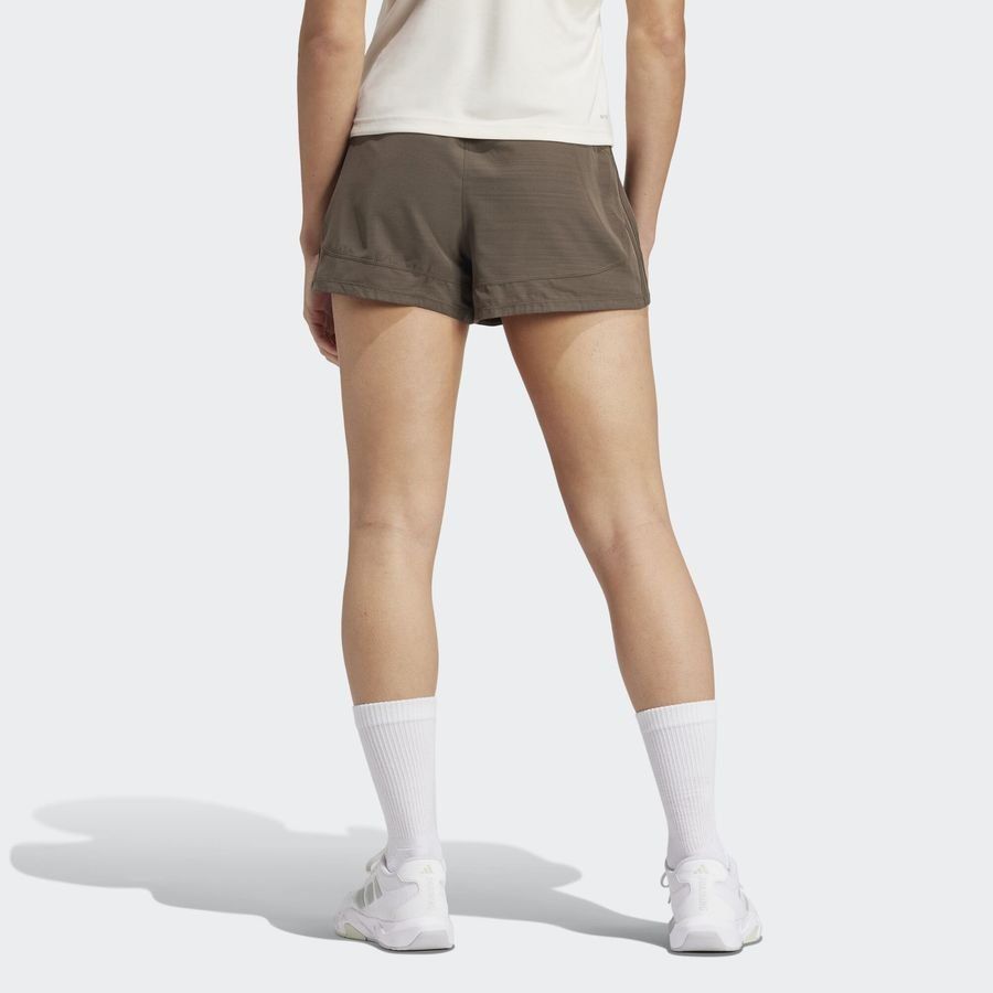 Adidas Short de training taille haute toile Pacer 3 bandes