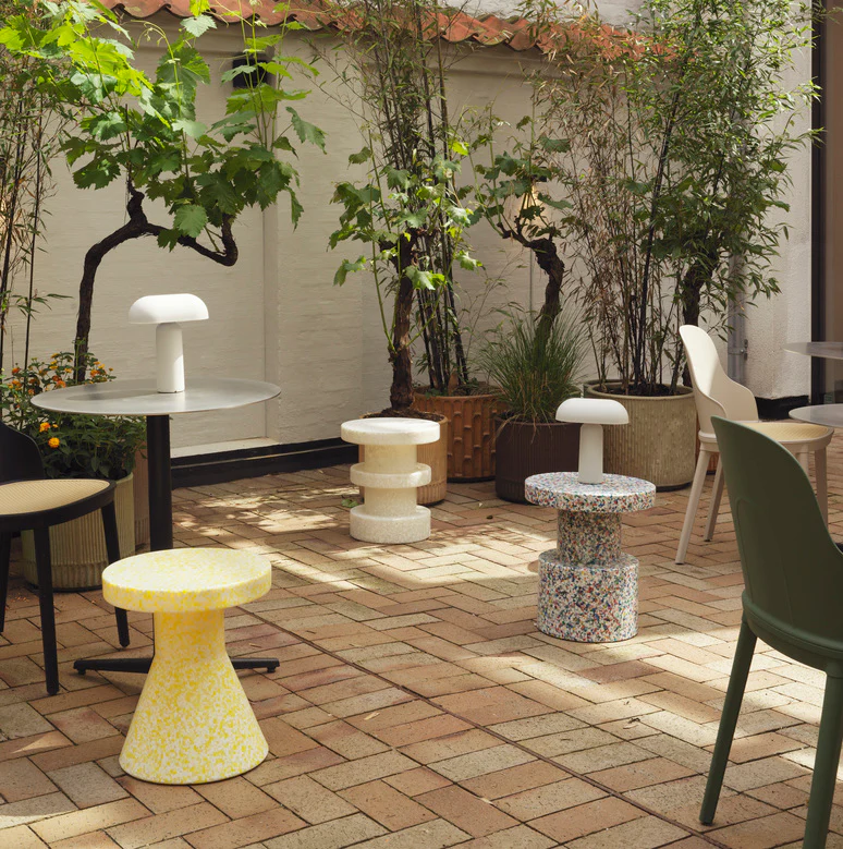 Normann Copenhagen  Bit Stack skammel - hvid