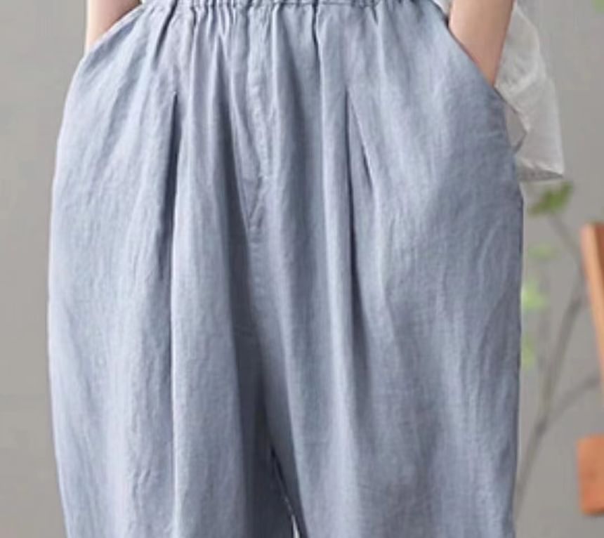 Mori Girls - Effen harembroek met trekkoord in de taille