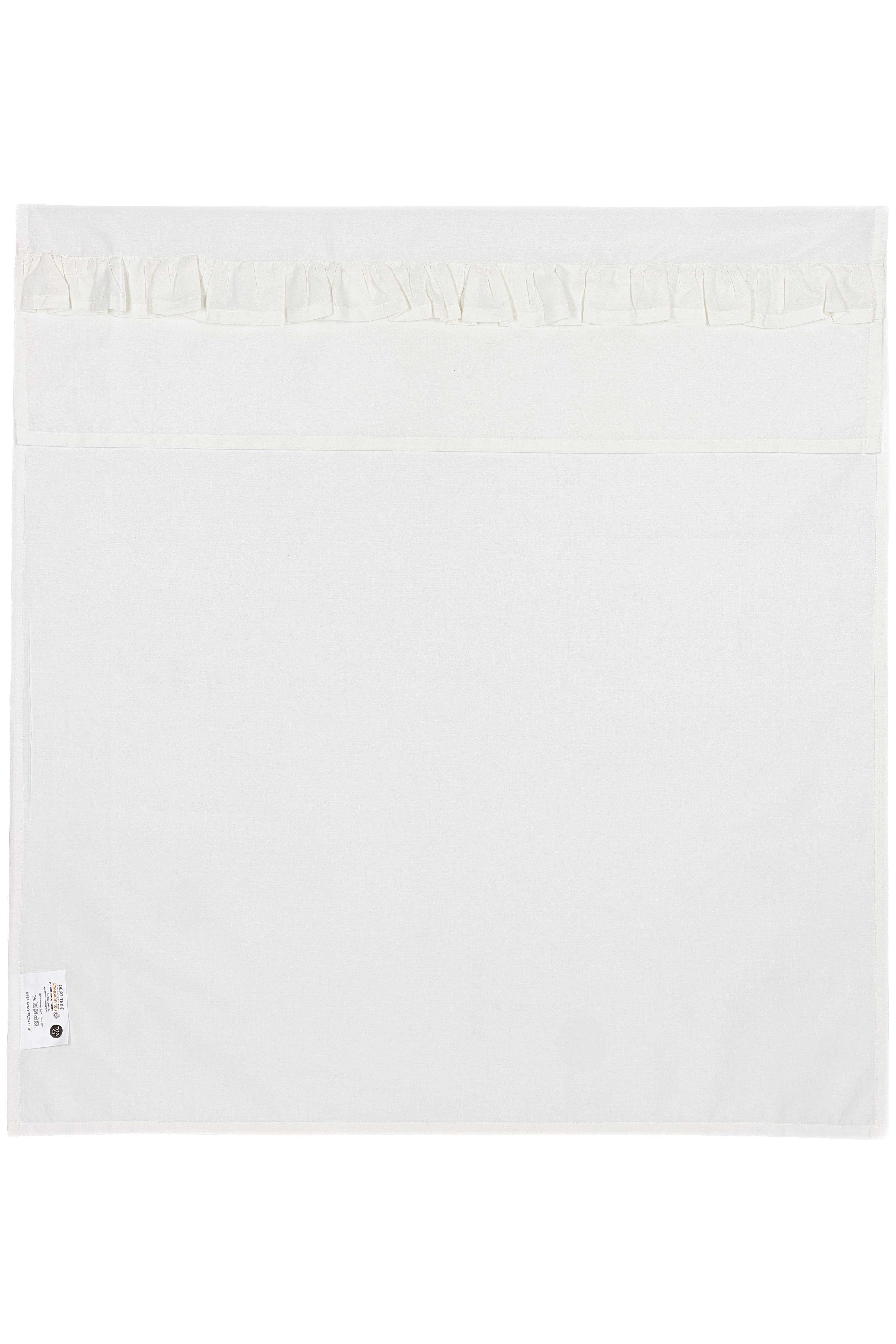 Meyco baby wieglaken Ruffle 75x100 Offwhite