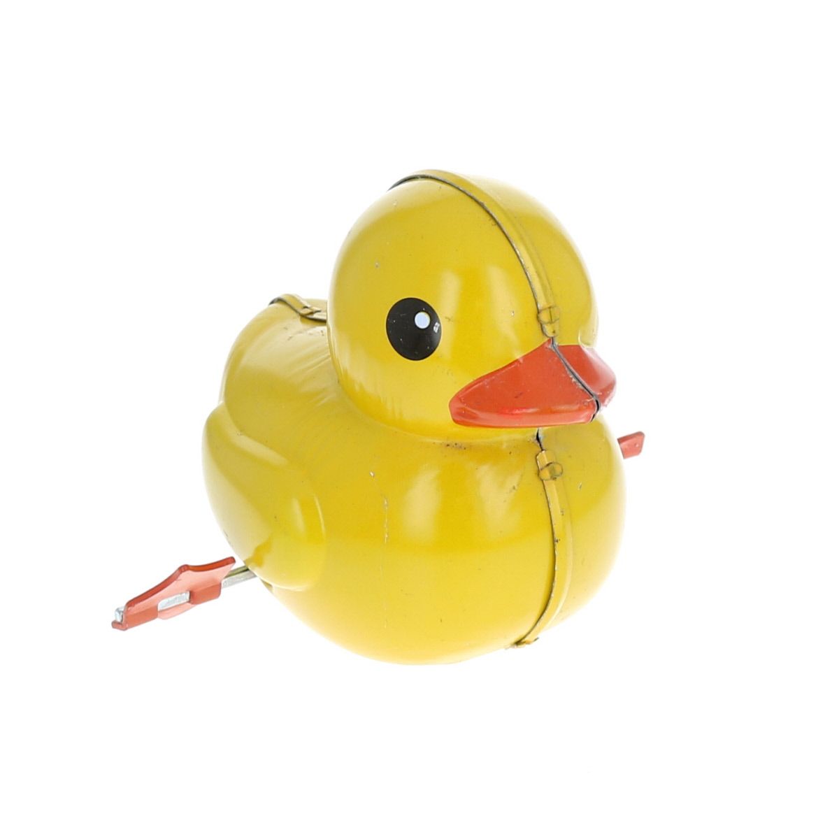 Canard jaune vintage en métal