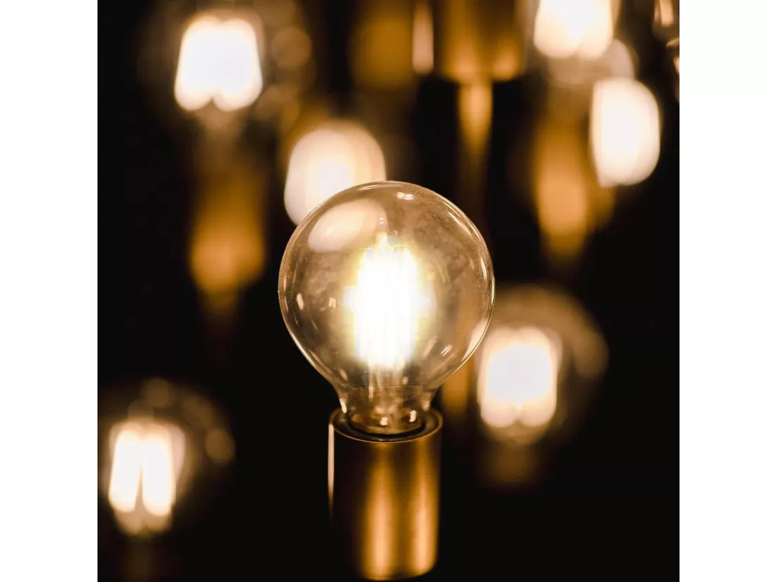 NETTLIFE Lot de 6 ampoule E27 LED Filament : G45 Vintage ampoule， Edison Retro ampoule ，blanc chaud 2700K Bulbs 4W