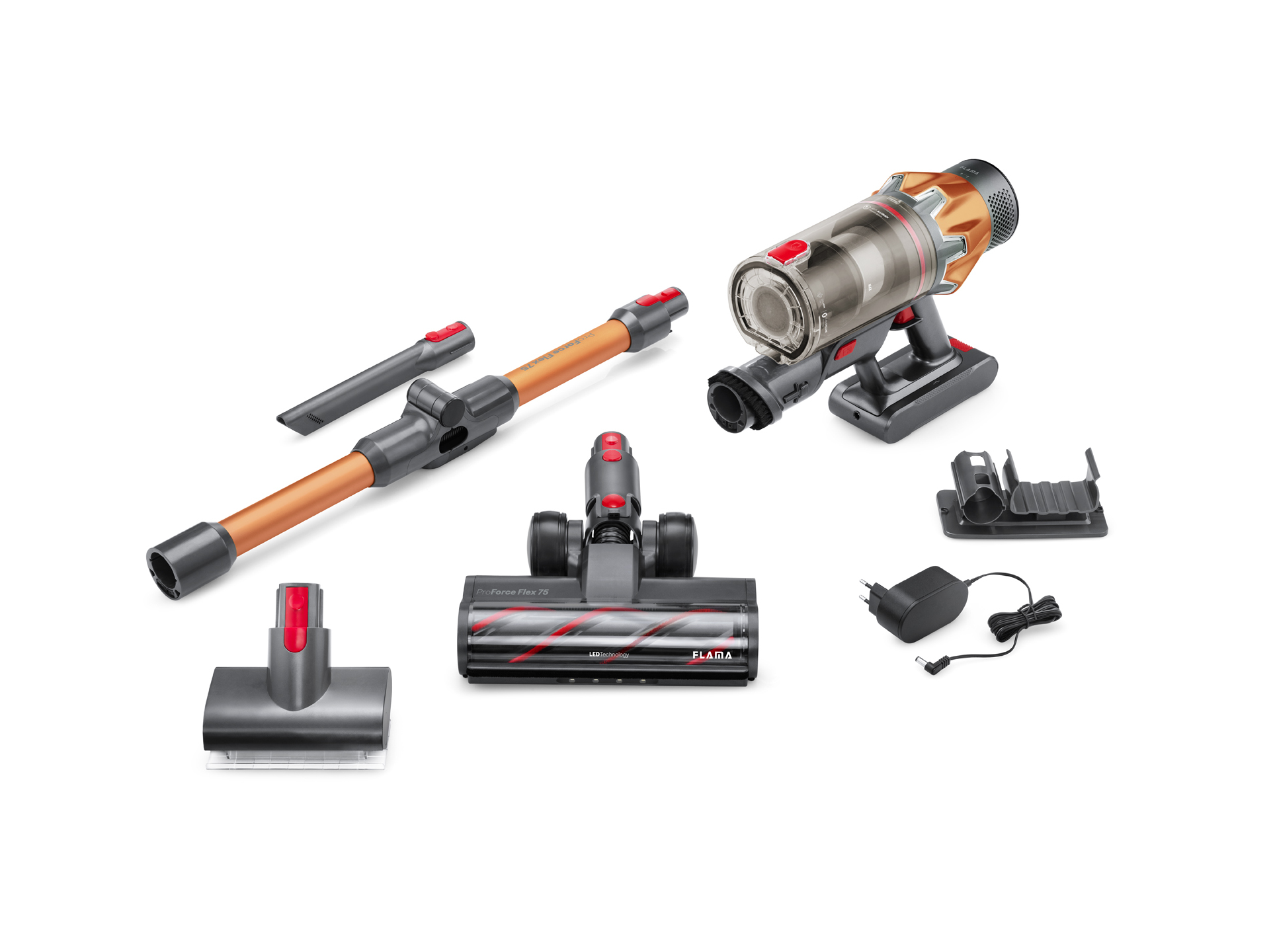 ASPIRADOR VERTICAL FLAMA 1647FL PROFORCE FLEX 75 28.8V